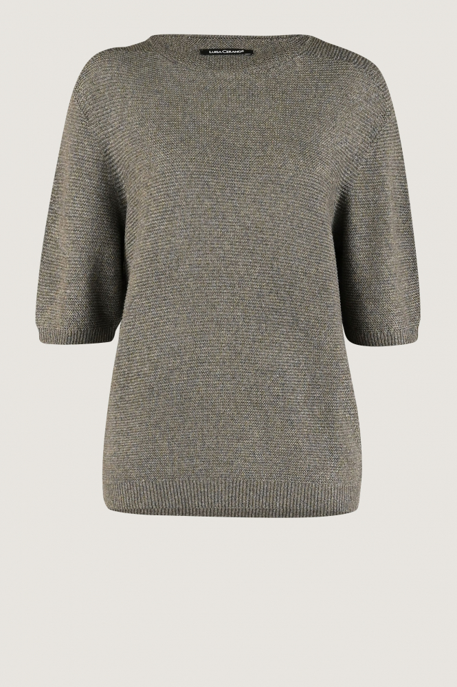 Luisa Cerano 108514-5339 Pull korte mouw Bruin