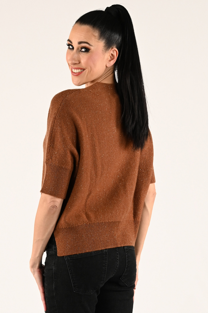 Emotions 235046 Pull korte mouw Bruin