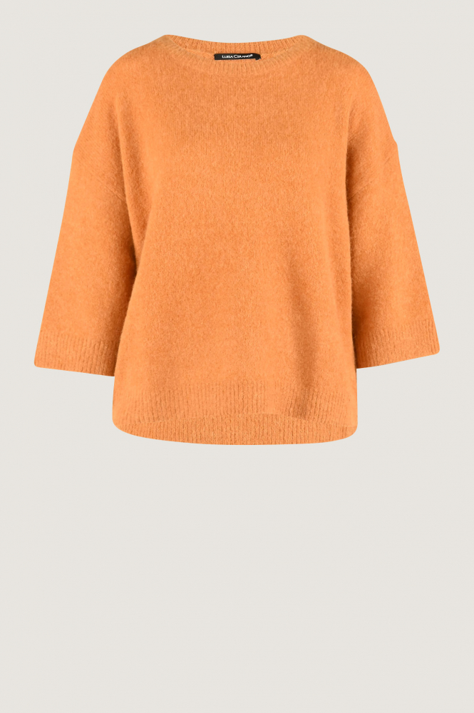 Luisa Cerano 108526-5311 Pull korte mouw Bruin