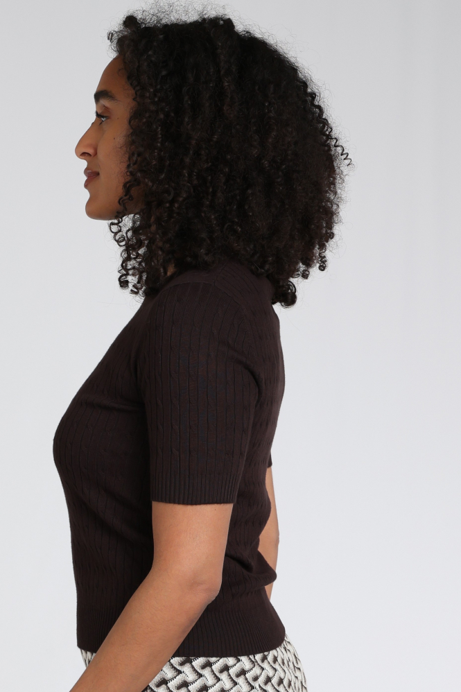 Emotions 126005 Pull korte mouw Bruin