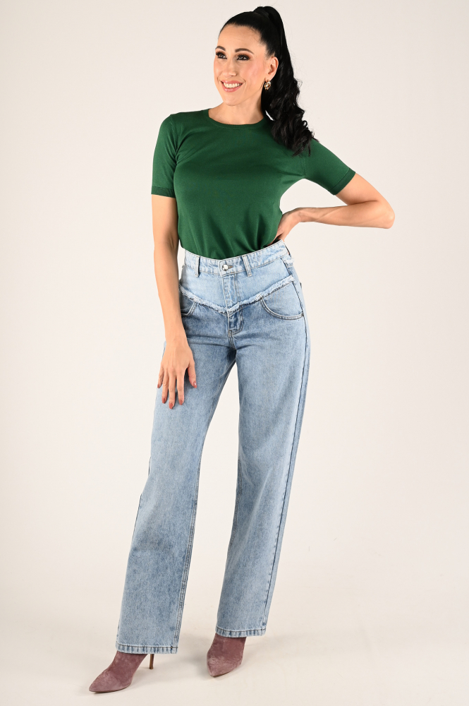MaxMara agro mm12033 Pull korte mouw Groen