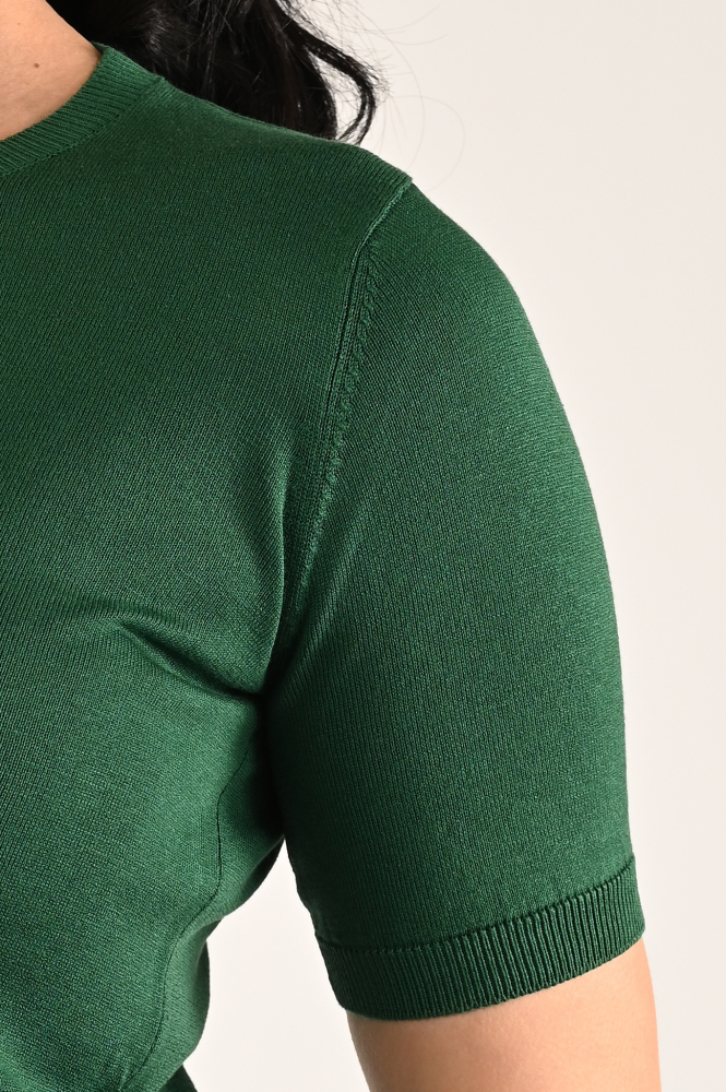 MaxMara agro mm12033 Pull korte mouw Groen
