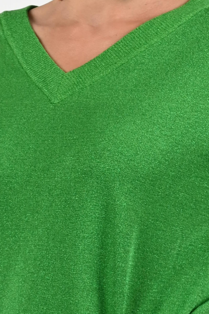 KYRA Lurex Ezra-s25 Pull korte mouw Groen