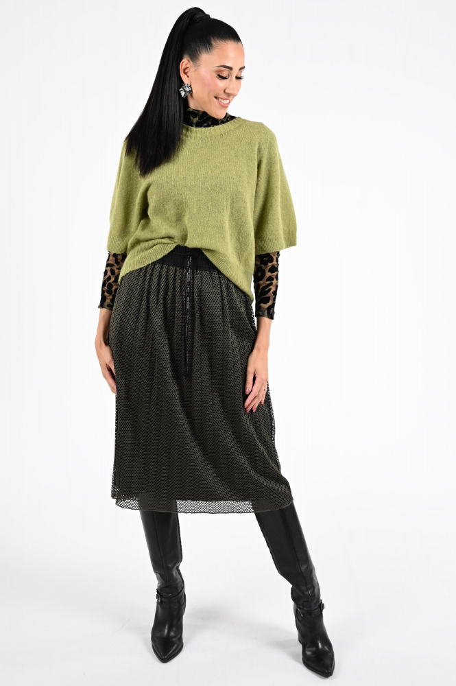 Marc Cain ZS 41.21 M01 Pull korte mouw Groen