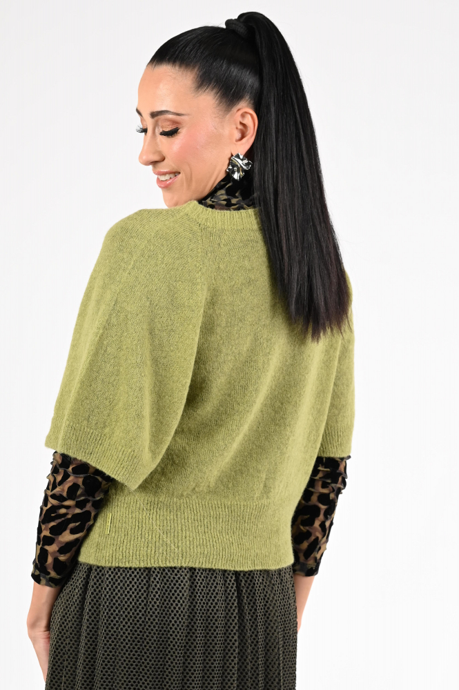 Marc Cain ZS 41.21 M01 Pull korte mouw Groen