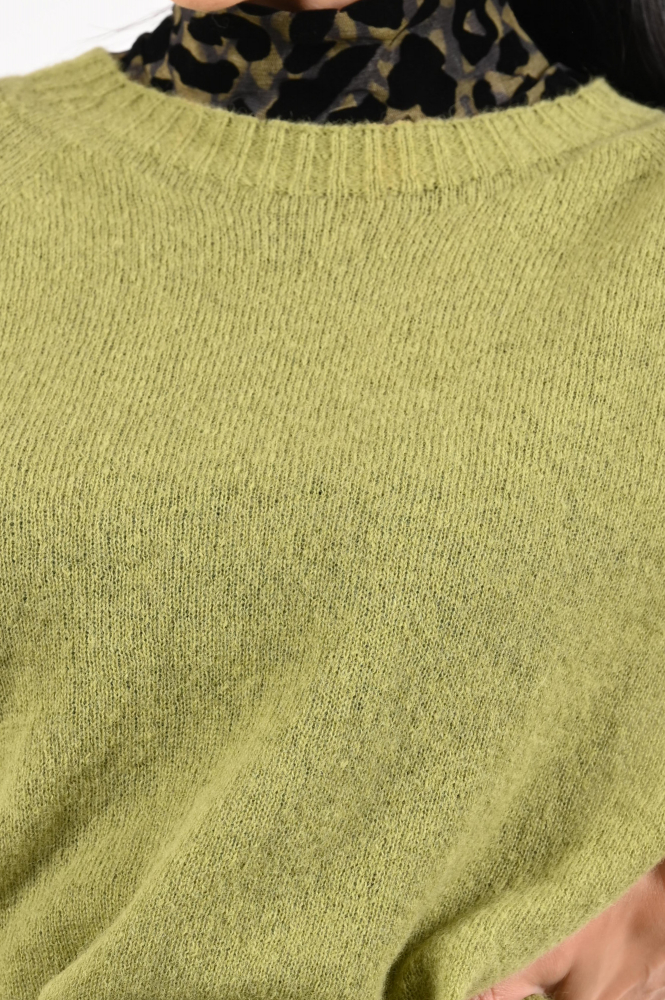 Marc Cain ZS 41.21 M01 Pull korte mouw Groen