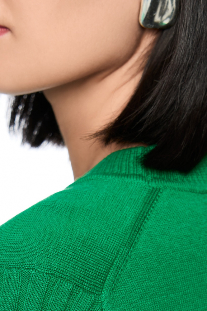 Marc Cain AS 41.20 M67 Pull korte mouw Groen