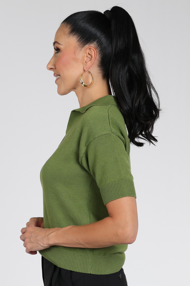 MaxMara albero mm12036f Pull korte mouw Groen