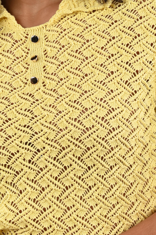 Geisha 64092-70 Pull korte mouw Groen