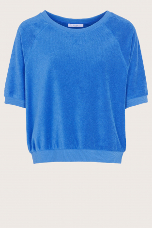 By-Bar Neva slub top Blauw