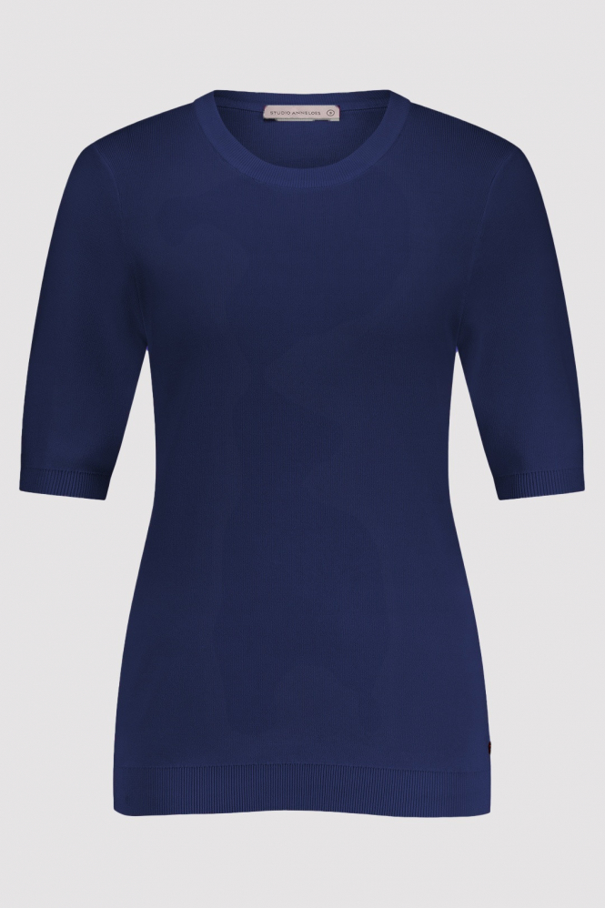 Studio Anneloes Lana ssl pullover Pull korte mouw Blauw