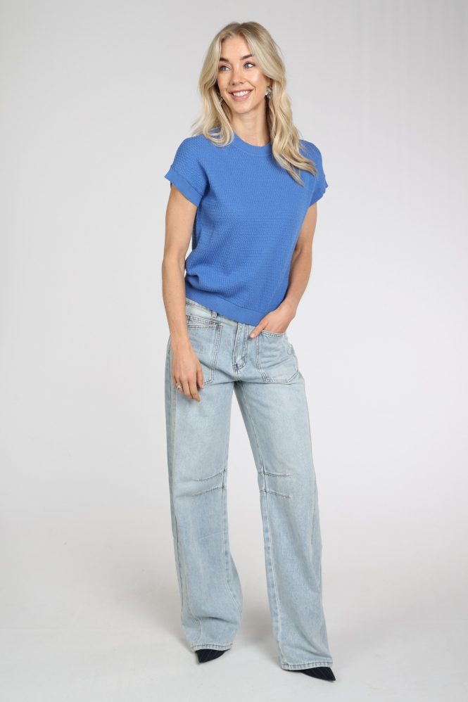Emotions 126108 Pull korte mouw Blauw