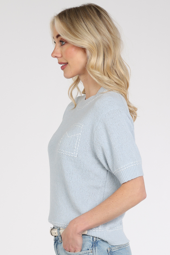 Catnoir 7521 Pull korte mouw Blauw