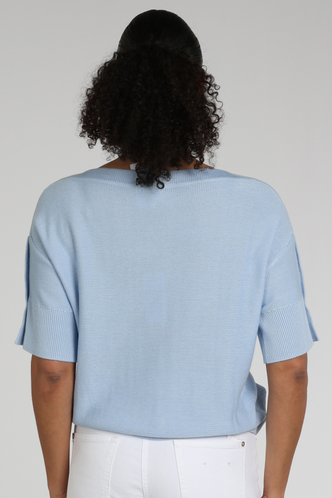 Caroline Biss 1210 Pull korte mouw Blauw