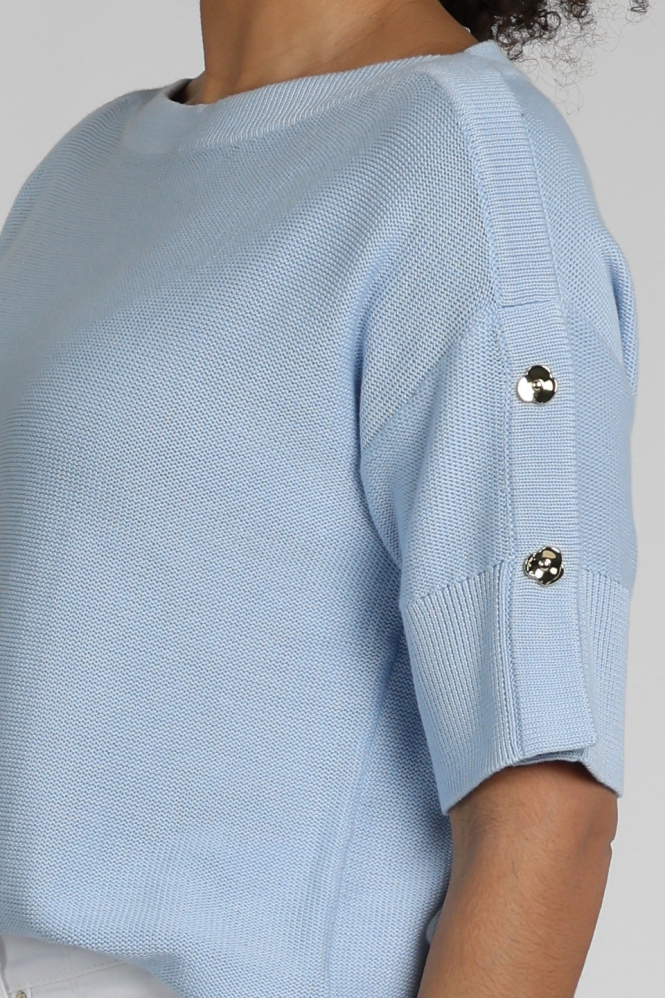 Caroline Biss 1210 Pull korte mouw Blauw