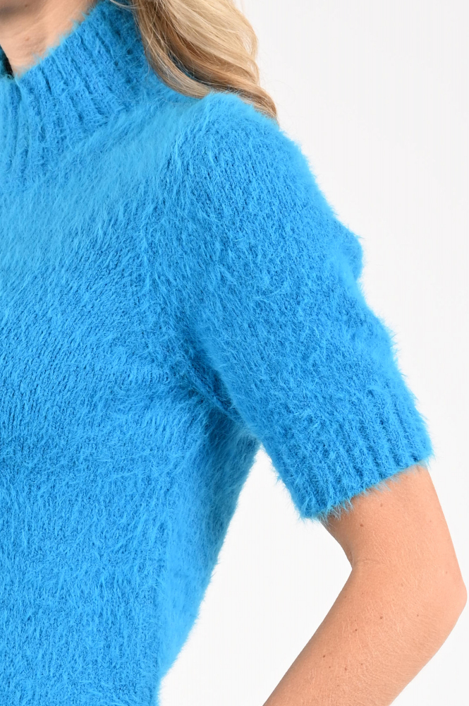 Marc Cain ZC 41.39 M59 Pull korte mouw Blauw