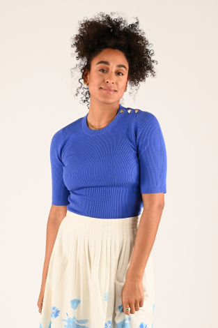 Fabienne Chapot CLT-PUL-01-AW24-3 Blauw