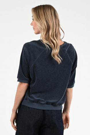 By-Bar Neva slub top Blauw