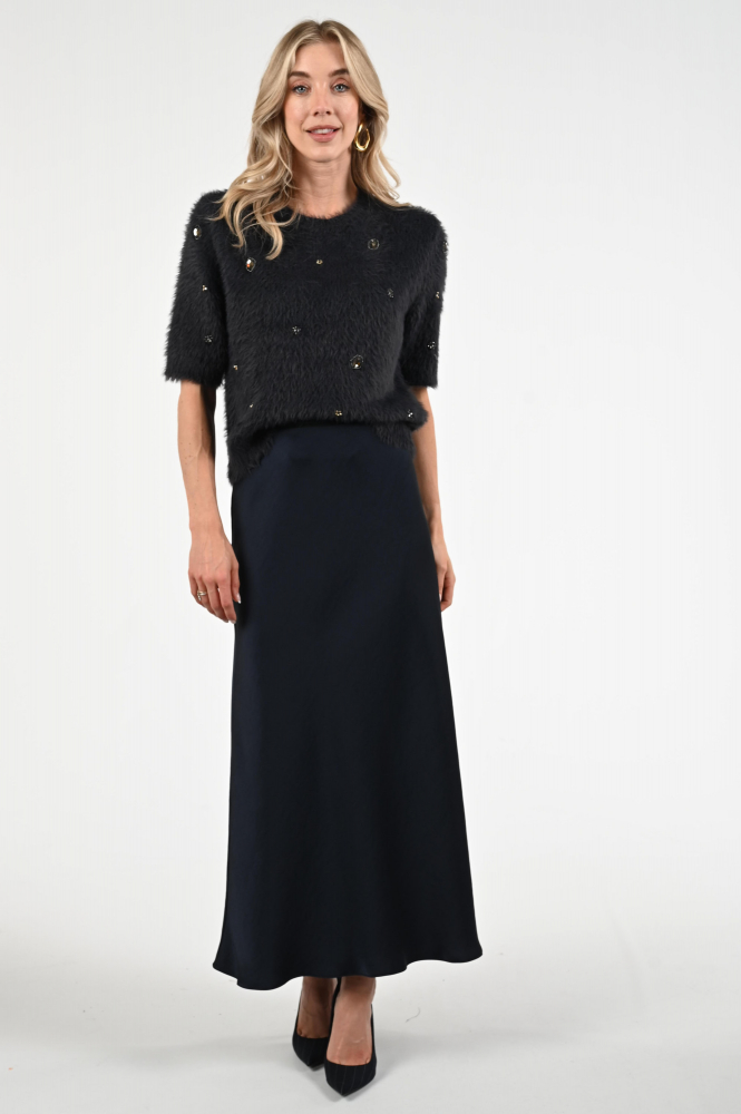 Luisa Cerano 128670-5349 Pull korte mouw Blauw
