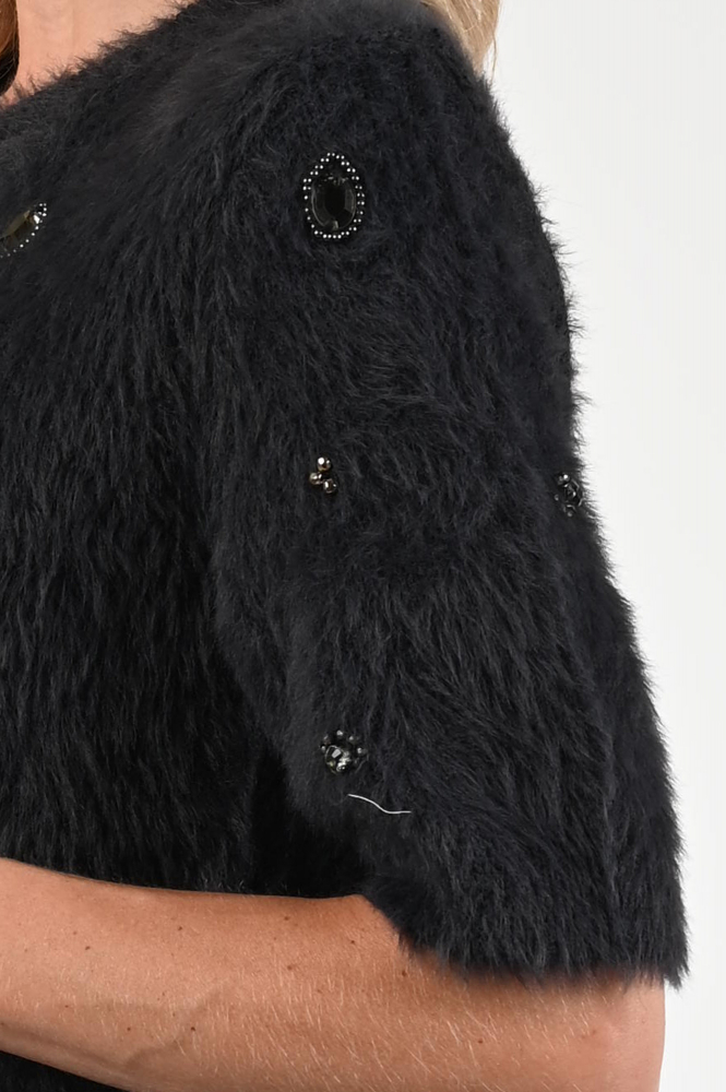 Luisa Cerano 128670-5349 Pull korte mouw Blauw