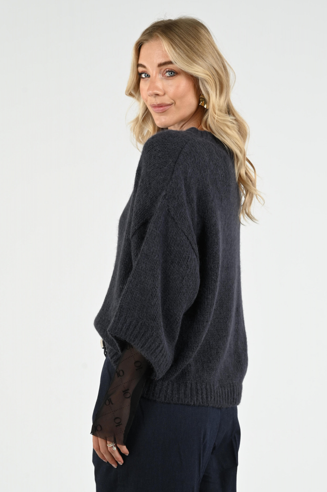 Knit-Ted Melany Pull korte mouw Blauw