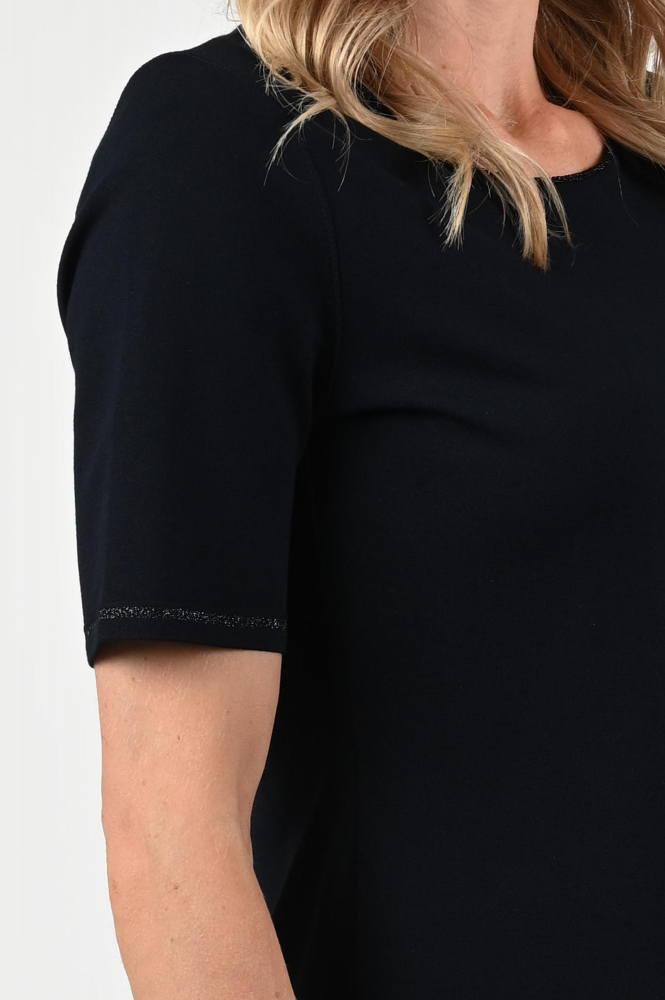 Marc Cain ZA 41.09 M11 Pull korte mouw Blauw