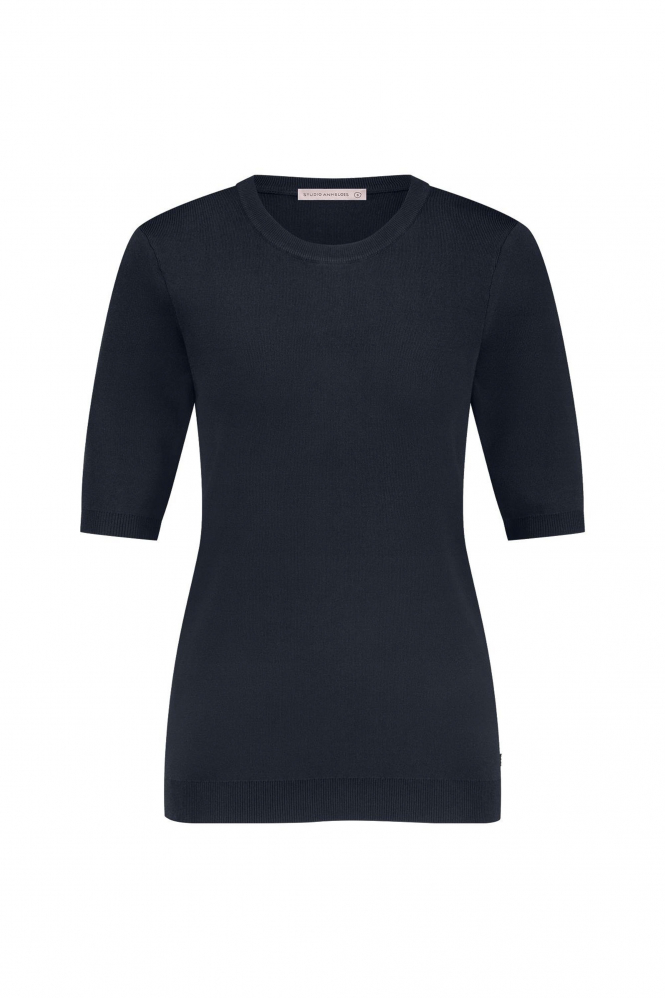Studio Anneloes Lana ssl solid pull Pull korte mouw Blauw