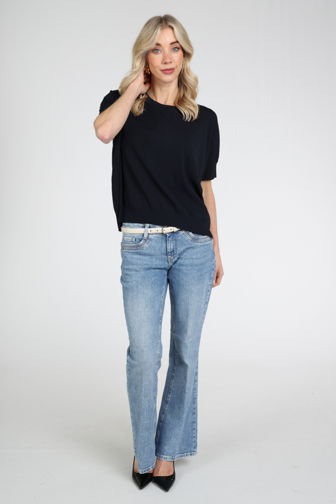 Catnoir 7539 Pull korte mouw Blauw