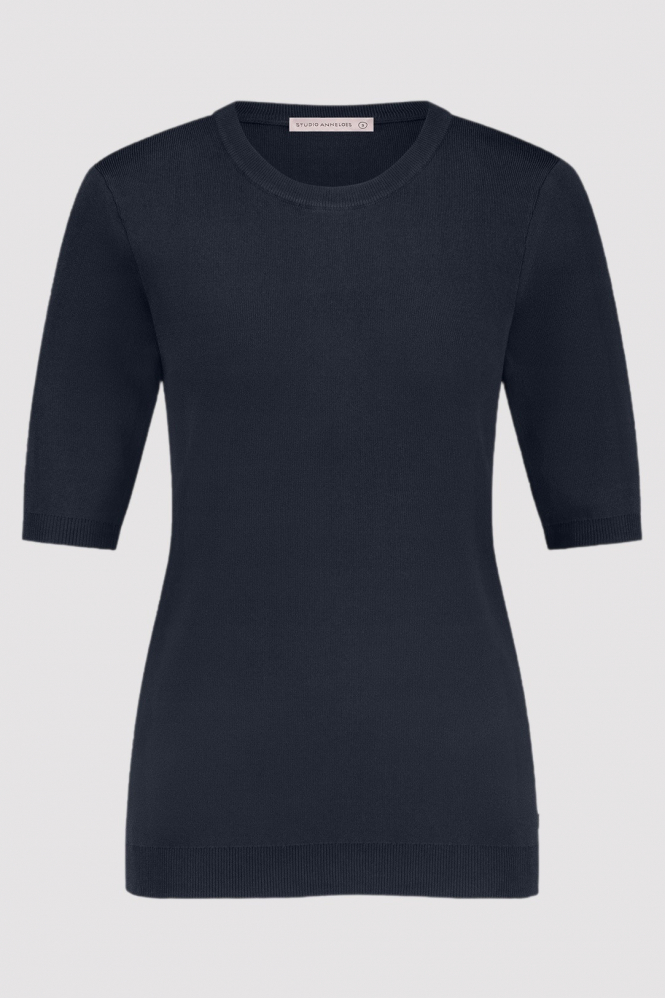 Studio Anneloes 91530 lana Pull korte mouw Blauw