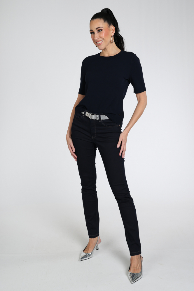 Marc Cain +E 41.06 M11 Pull korte mouw Blauw