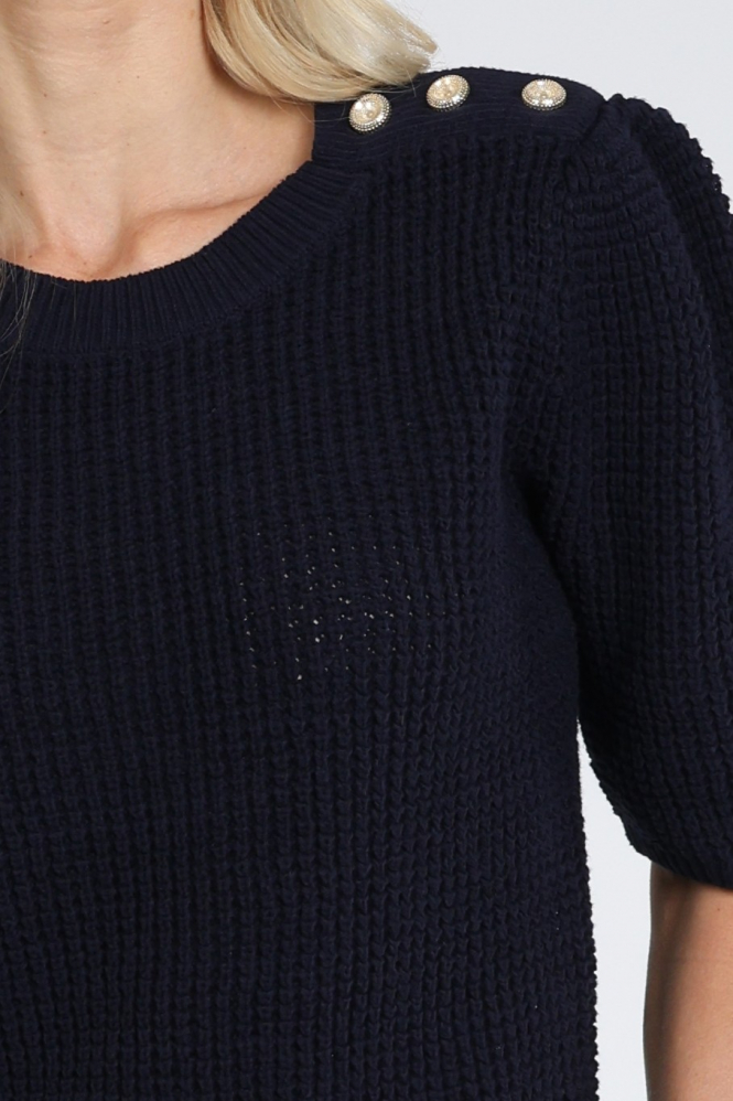 Geisha 64042-29 Pull korte mouw Blauw