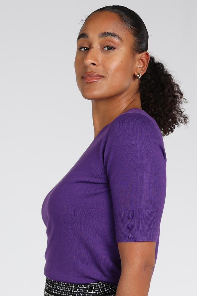 Emotions 226001 Pull korte mouw Paars