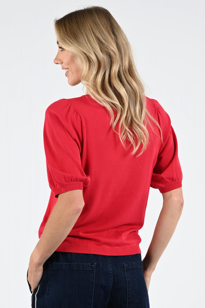 Geisha 64006-10 Pull korte mouw Rood