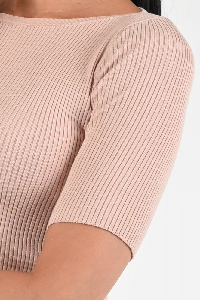 MaxMara Waser mm12039 Pull korte mouw Roze