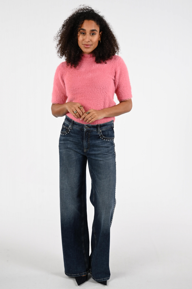 Monari 808302 Pull korte mouw Roze