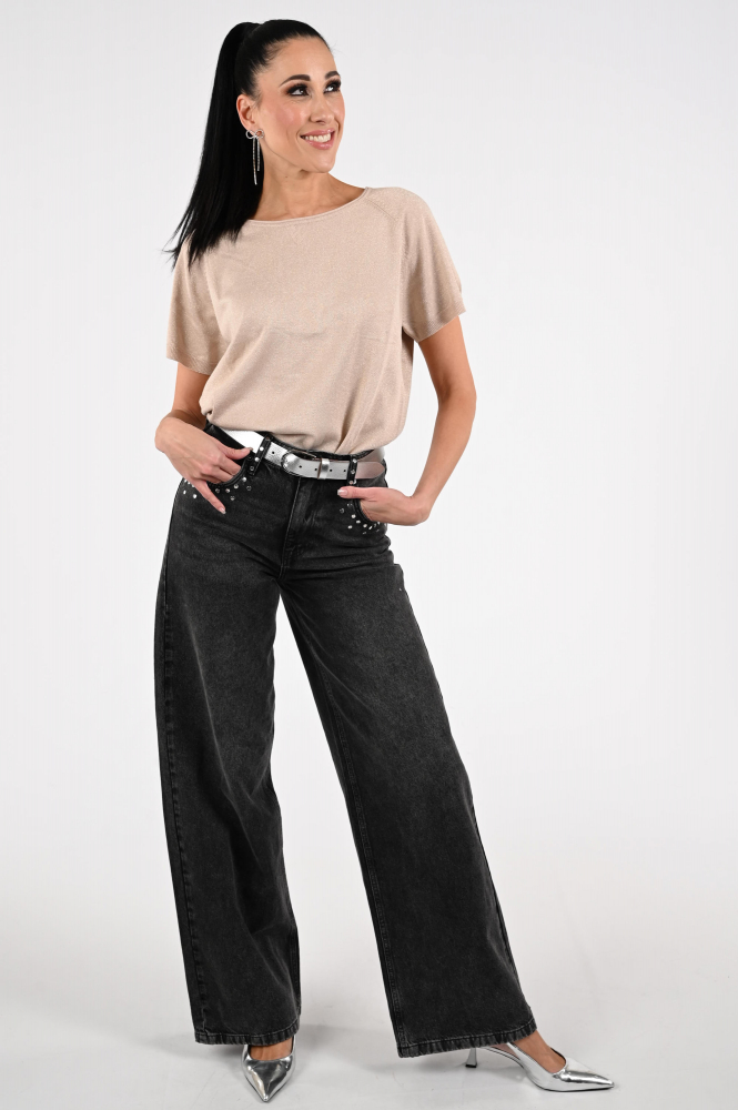 Nukus NKS01085 Pull korte mouw Roze