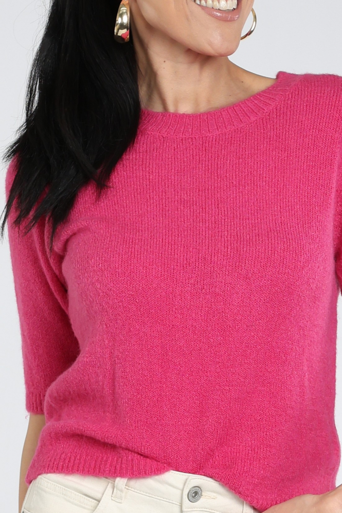 Geisha 64556-70 Pull korte mouw Roze
