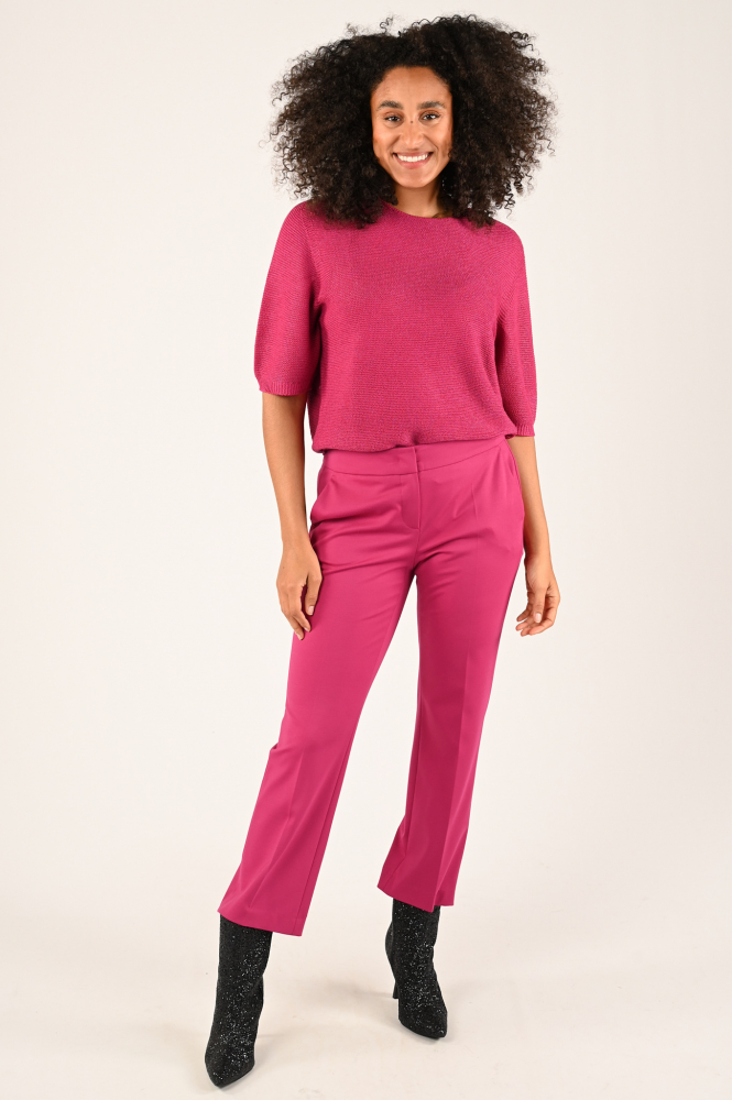 Luisa Cerano 108514-5339 Pull korte mouw Roze