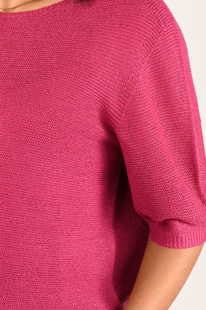 Luisa Cerano 108514-5339 Pull korte mouw Roze