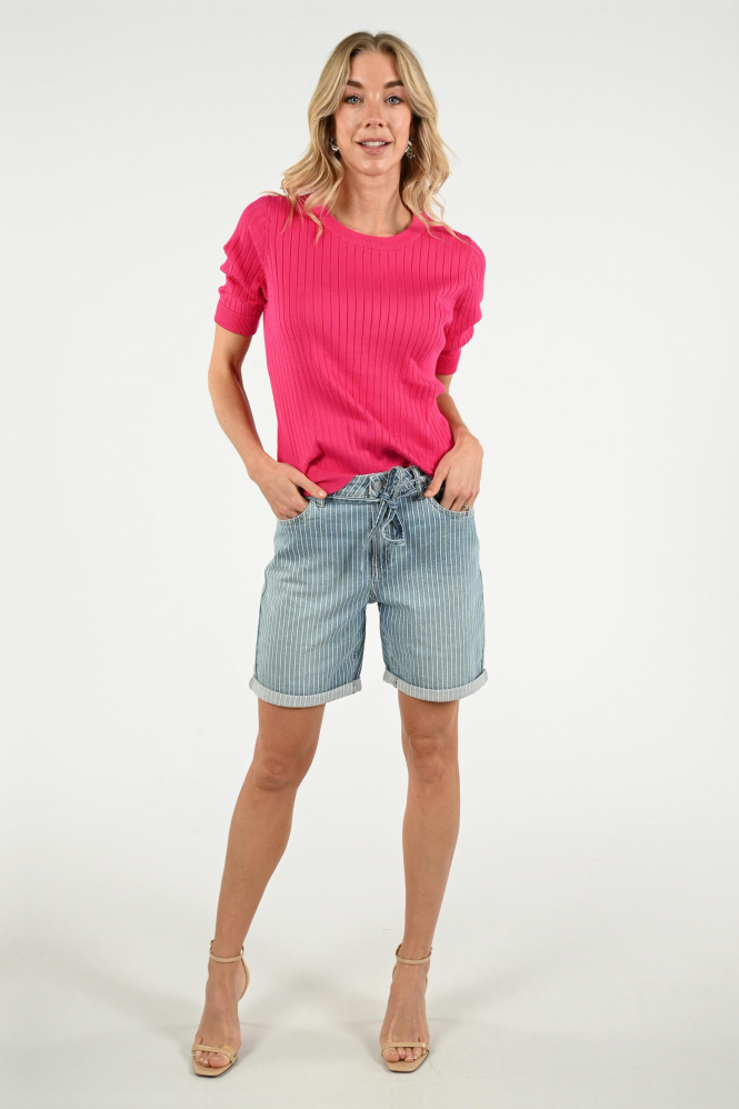 Geisha 64064-14 Pull korte mouw Roze