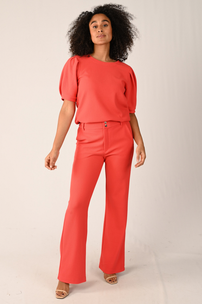Geisha 52082-21 Pull korte mouw Rood