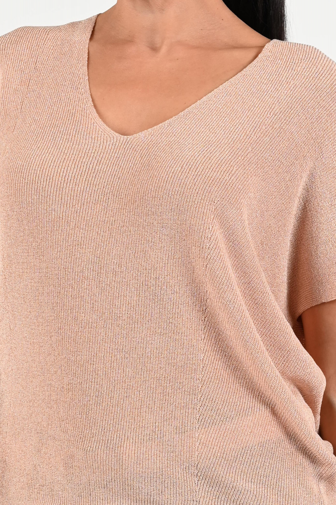 Nukus NKS01022 Pull korte mouw Roze