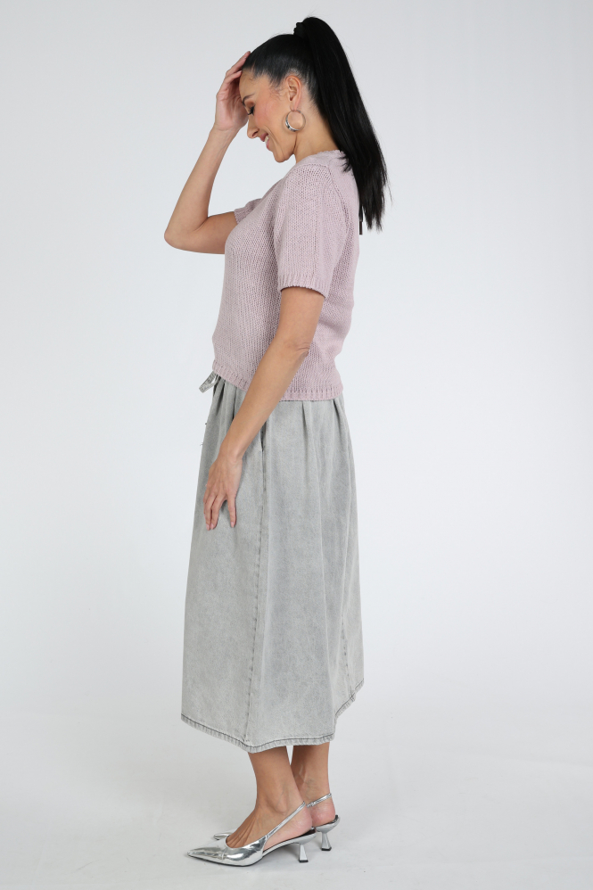 WithBlack WBLELINORE Pull korte mouw Roze