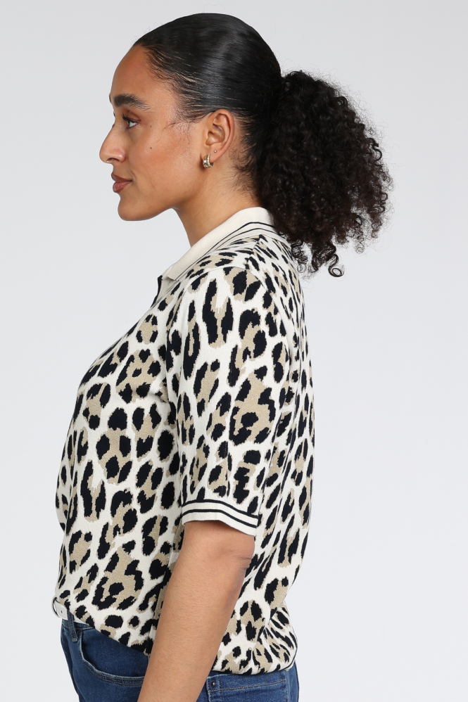 FABER 15623 Pull korte mouw Beige