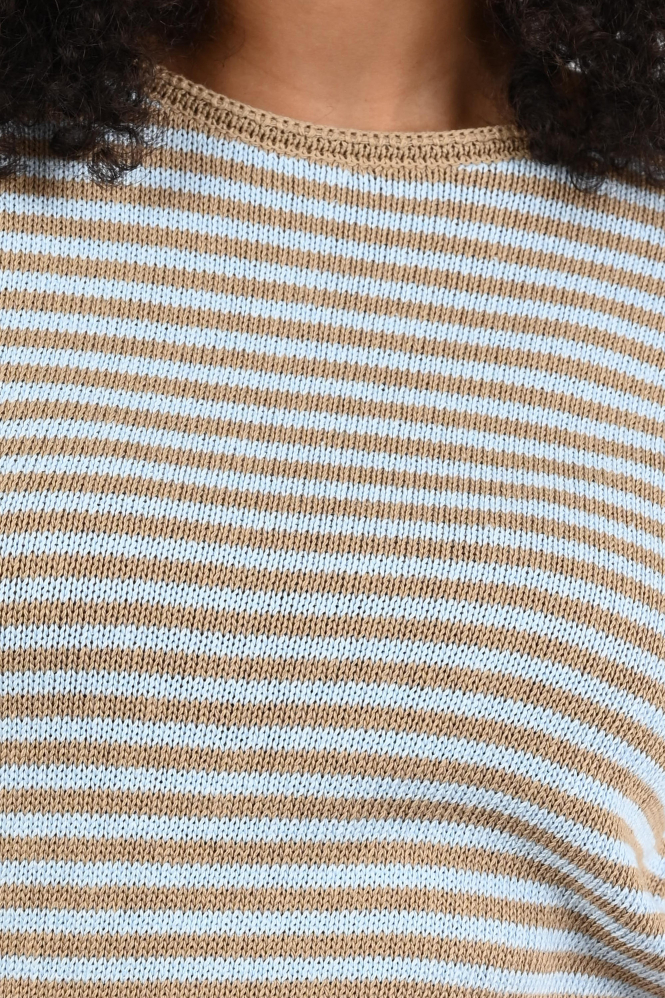 Geisha 64080-70 Pull korte mouw Bruin