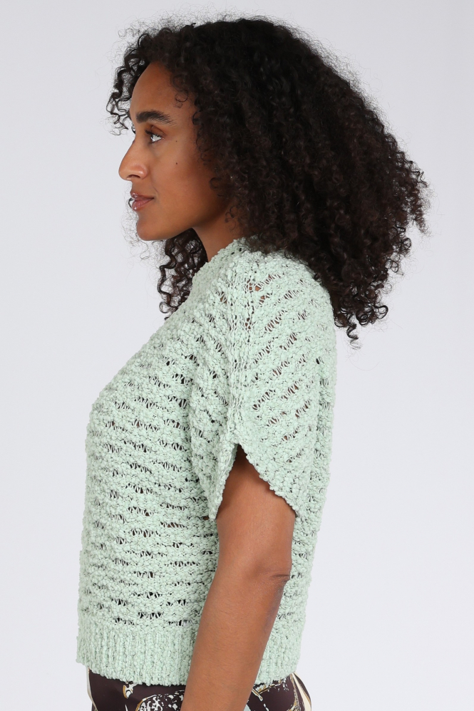 Marc Cain BC 41.10 M09 Pull korte mouw Groen