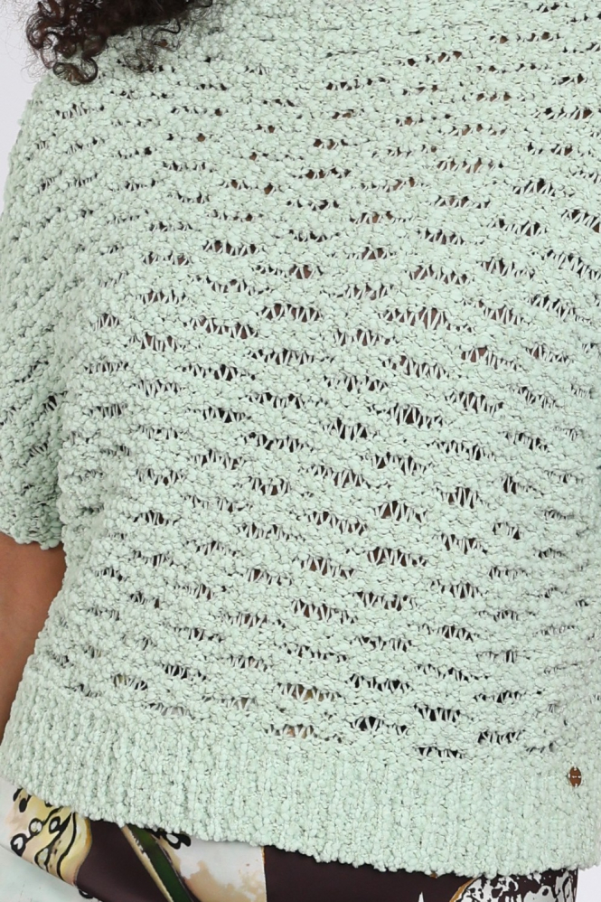 Marc Cain BC 41.10 M09 Pull korte mouw Groen