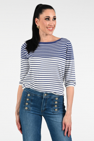 KYRA Stripe Britt Blauw