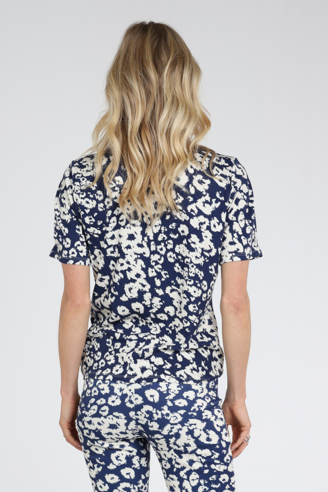 Marc Cain BC 48.16 J45 Pull korte mouw Blauw