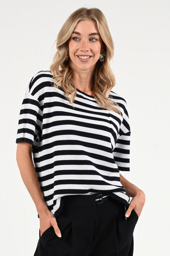Monari 408846 Pull korte mouw Blauw